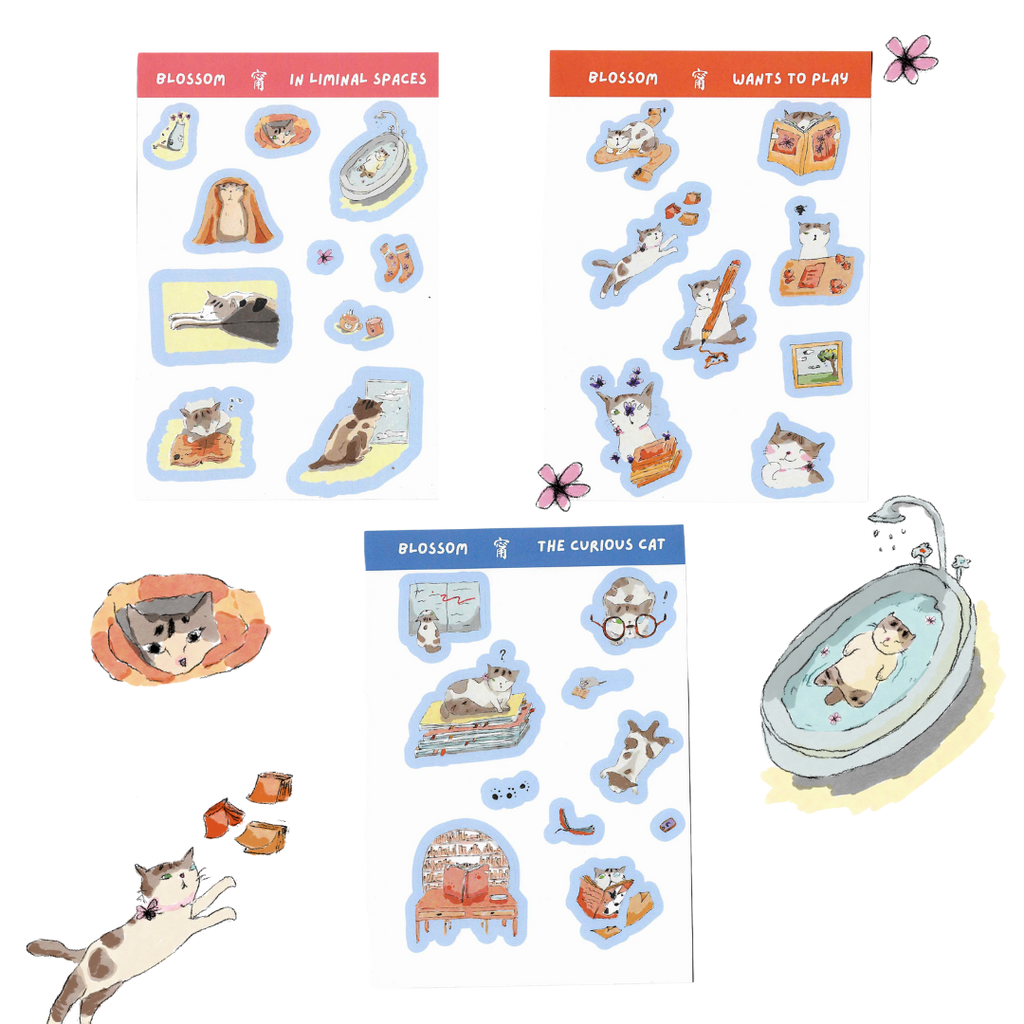 Blossom Series — Sticker Set of 3