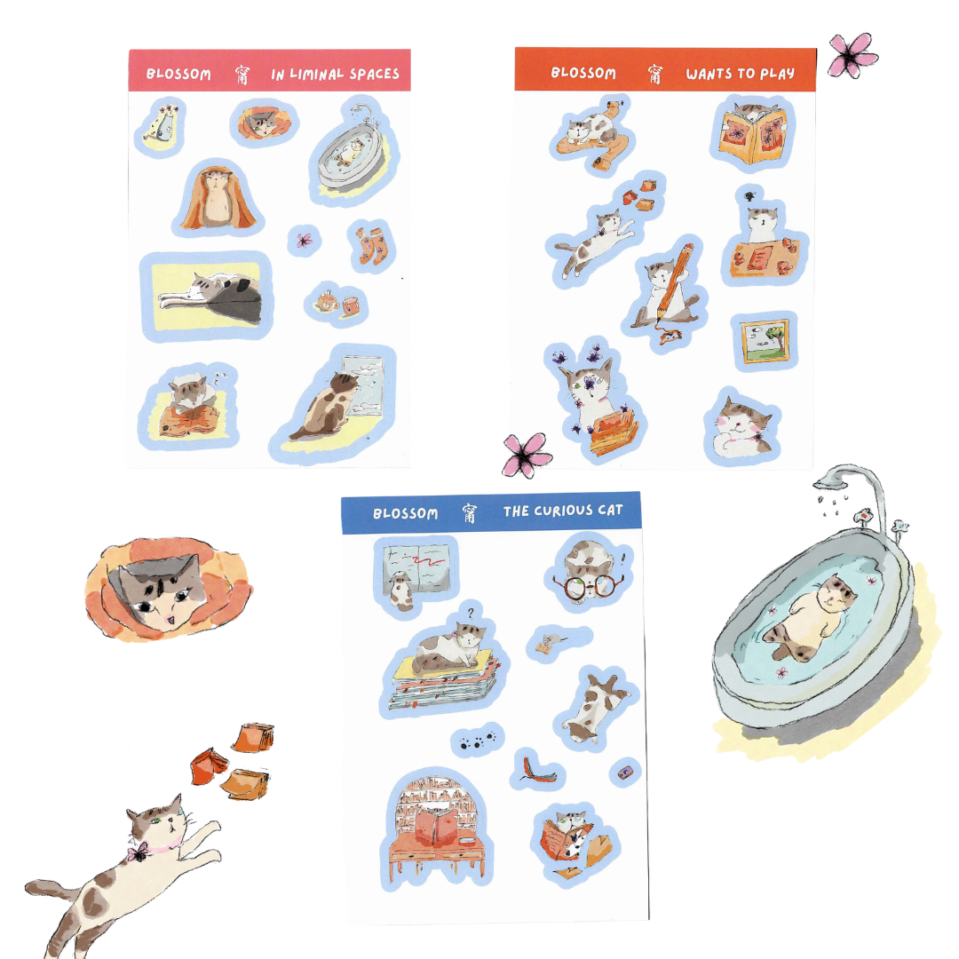Blossom Series — Sticker Set of 3